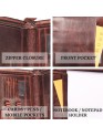  Buffalo Leather File folder Business Padfolio iPad Holder Document Organizer-GBLF2BROWN
